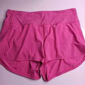 Lululemon Athletica Pink Athletic Shorts with Stretchy Fabric